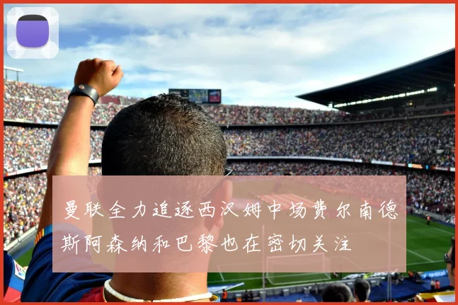 曼联全力追逐西汉姆中场费尔南德斯阿森纳和巴黎也在密切关注